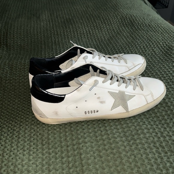 Men Golden Goose super star with black heel tab - Picture 2 of 7